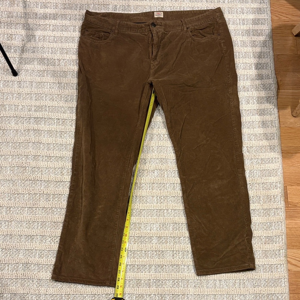 Faherty Tan Corduroy Trousers